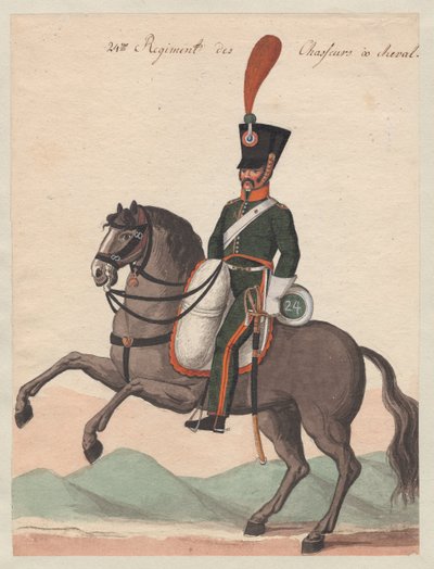 Reiter des 24. Regiments der berittenen Jäger von Major Otto from Baden